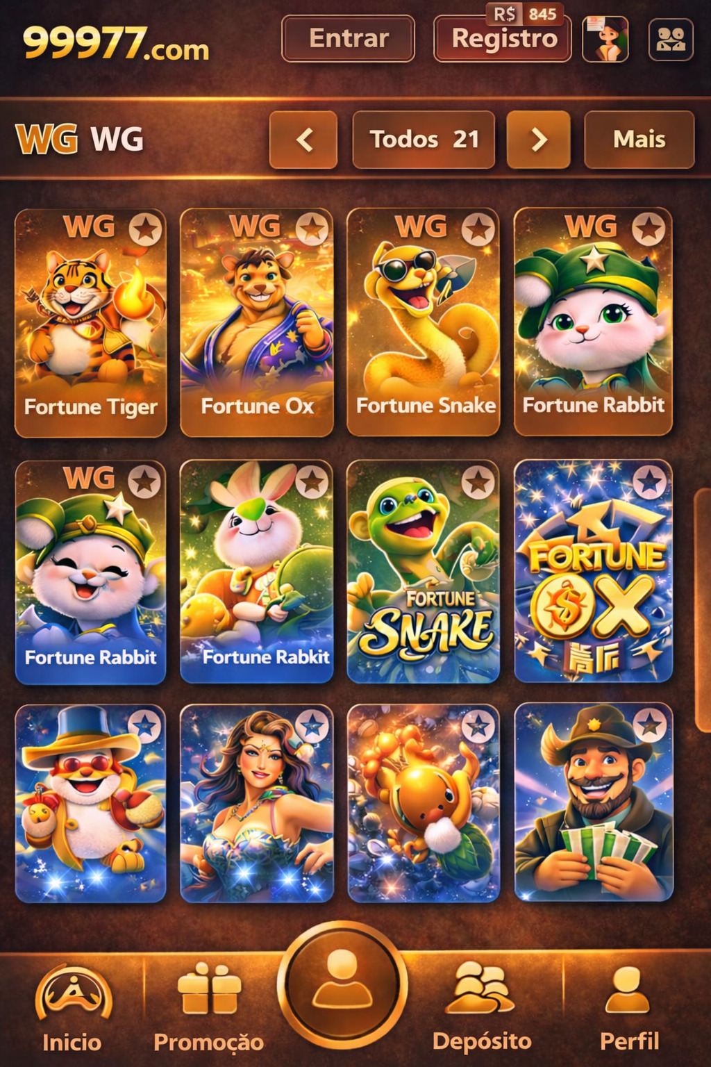tipos de cassino online 